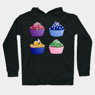 Inner Senshi Cupcakes Pattern Hoodie